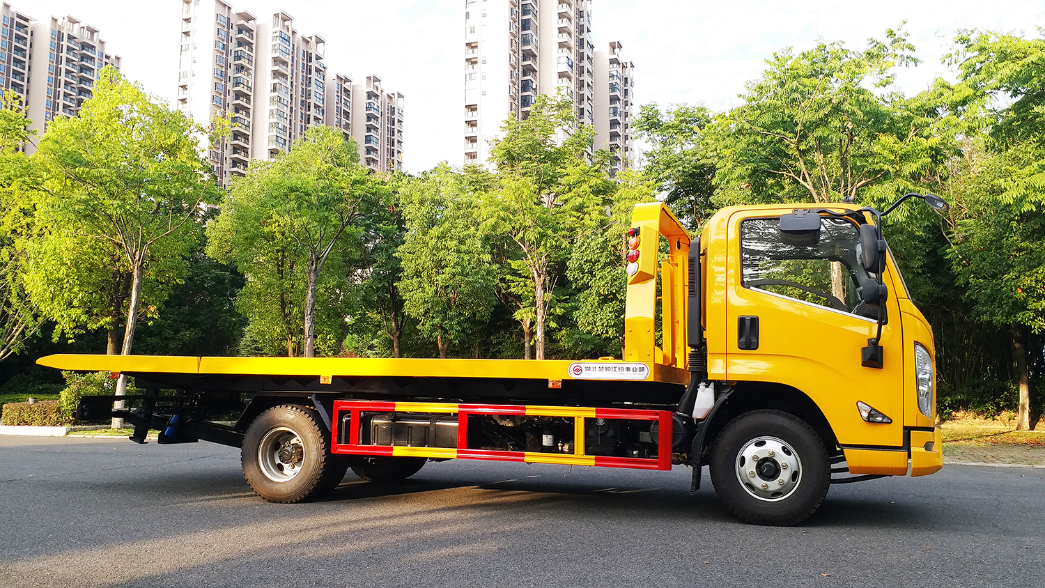 國六江鈴凱銳黃牌一體板清障車